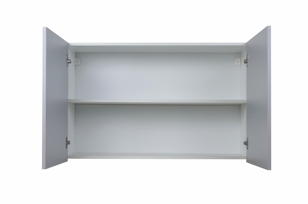 Alacena Potenza  1.00 2p blanco aluminio