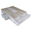 Base De Colchon Con 6 Cajones 200Cm Ancho Helsinki