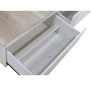 Base De Colchon Con 6 Cajones 170 Cm Ancho Helsinki/Blanco