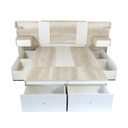 Base De Colchon Con 6 Cajones 200Cm Ancho Helsinki