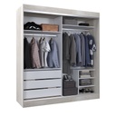 Vestidor 2 Puertas 1 Puerta Con Espejo 180X200 Helsinki