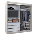 Vestidor 2 Puertas 1 Puerta Con Espejo 180X200 Helsinki