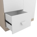 Ropero Placard Con Cajon Y Puertas 90X180 Cm Luna