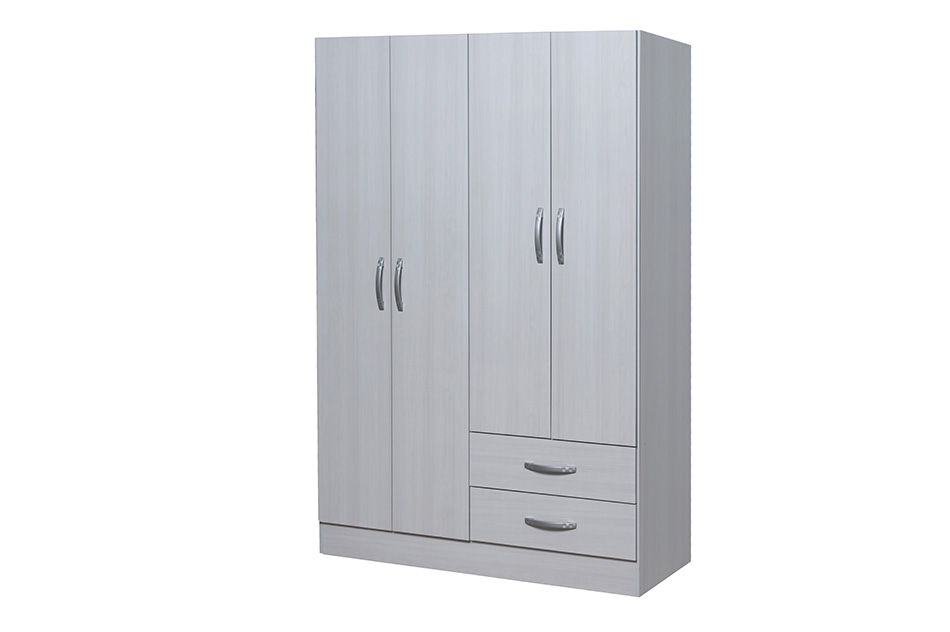 Placard Benevento1.20m 4 Ptas 2 Caj.blanco alpino