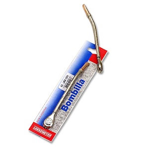 Bombilla Curva Super Niquelada Larga Curva