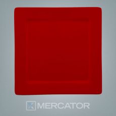 (D) Plato Playo Nara 26 X 26 Rojo