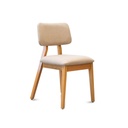 Silla Rossé L/Roble Leriex Tapizado Chenille Arena