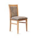 Silla Camila Paraiso Roble Tapizado Visón