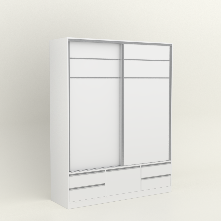 Placard Corredizo Tonini 1.80 X 2.30 Blanco
