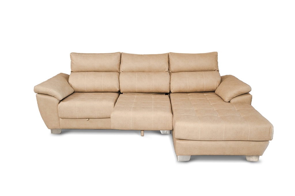 Sillon Rinconero Onix  3 Cpos G4 Cuerotex Beige