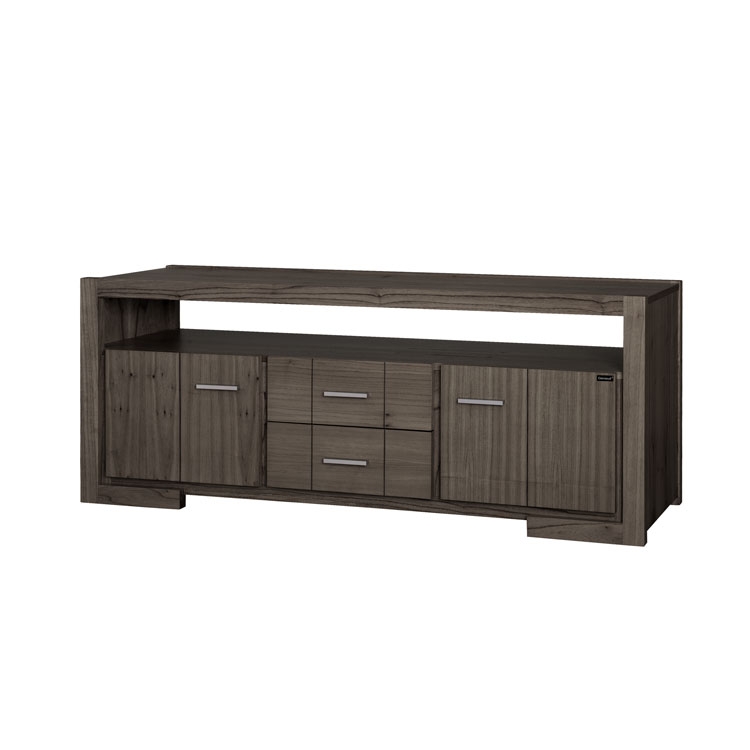 (D) Mesa Rack Tv Contemporanea 1.52X0.45X0.62 Ceniza