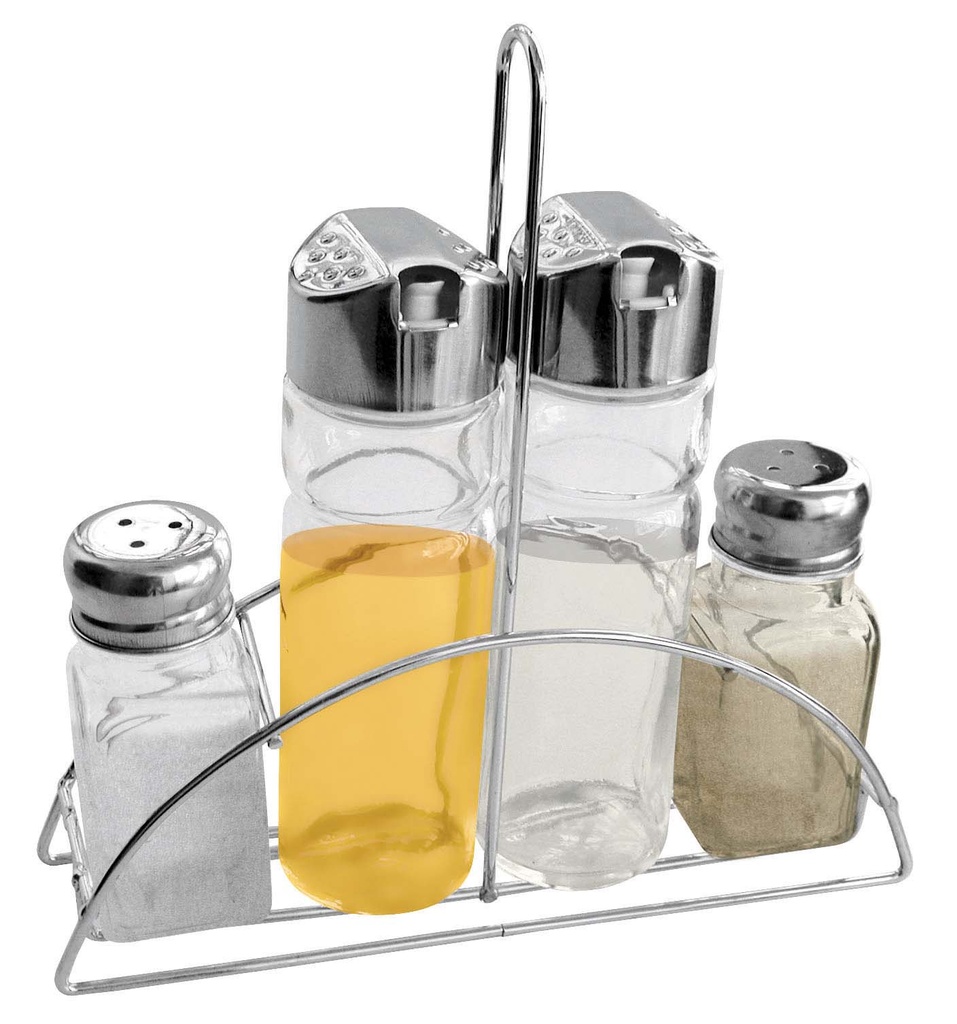 Condimentos Vidrio C/Exhib, Setx4 (3021)