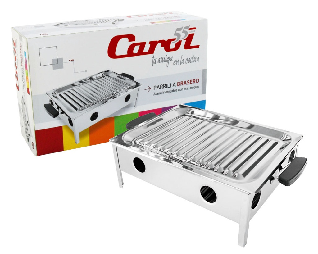 Parrilla Brasero C/Asas Neg.C/Reg.