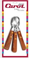 Cucharita Te Mango Madera, Blister X 3(60603