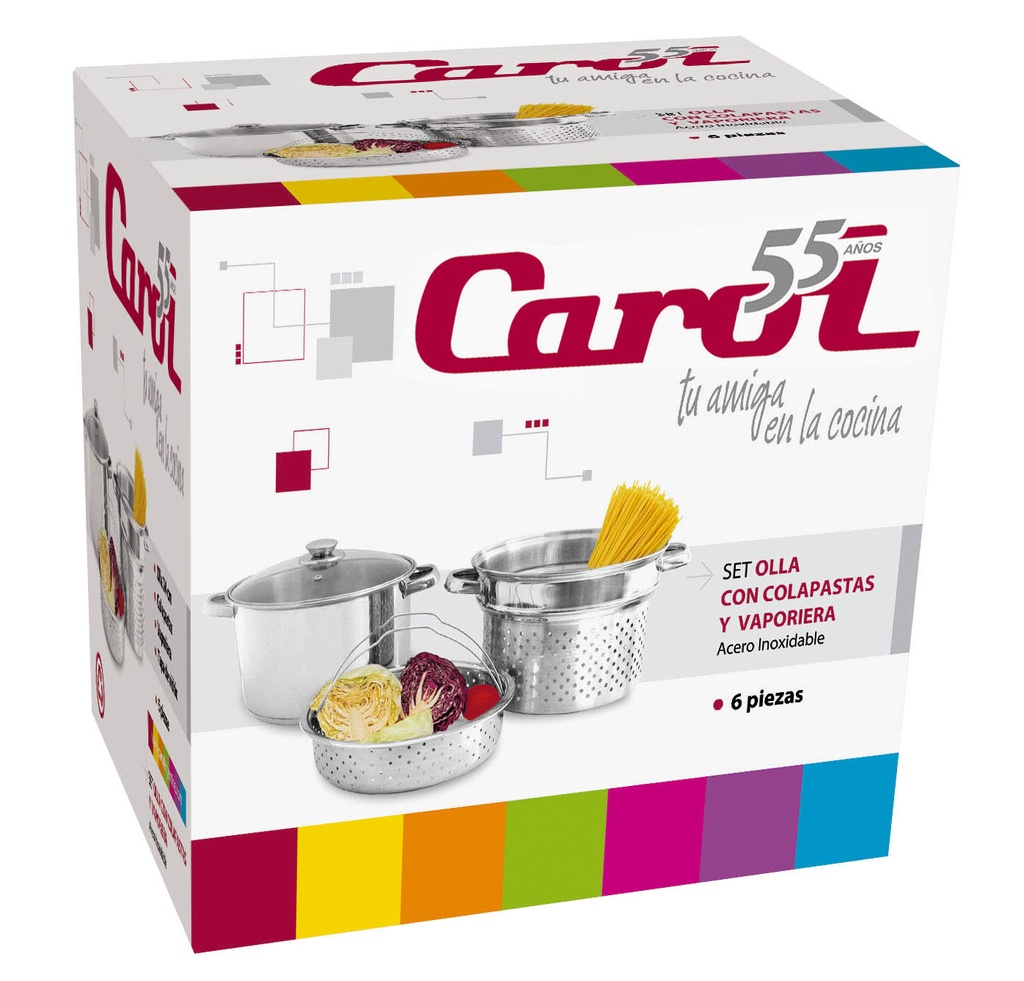 "D"- Cacerola Y Vap.C/Tpa.V, D.24, Setx4