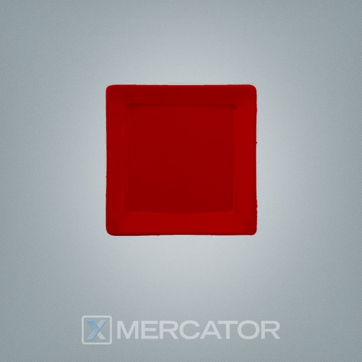 [7891361048298] (D) Plato Postre Nara 21 X 21 Rojo