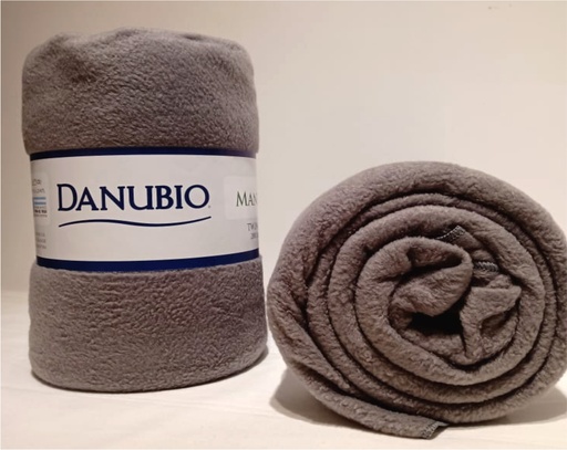 [035002-095-9968] Manta Microfibra Danubio Flannel Queen Gris
