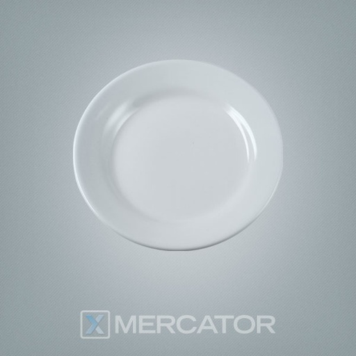 [7891361934997] "D"- Plato Postre Donna 18 Cm Dec 5002 - Blanco